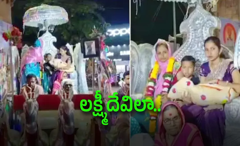 200 Year Wait Ends: Family Welcomes Baby Girl Home in Decorated Chariot