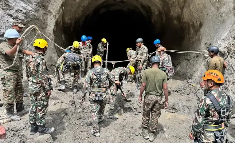 Nepal Floods Indian Tunnel Rescue Team Makes Progress at Chilime and Langtang