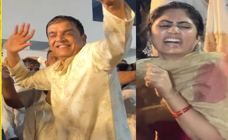 వినాయక నిమజ్జనంలో దిల్‌ రాజు సతీమణి మాస్‌ డ్యాన్స్‌..వీడియో వైరల్‌
