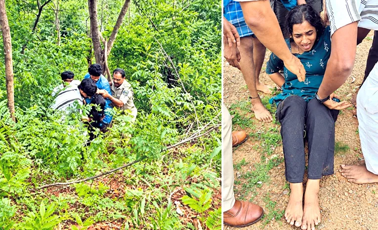Young Woman Jahnavi Scooty Incident In Visakhapatnam