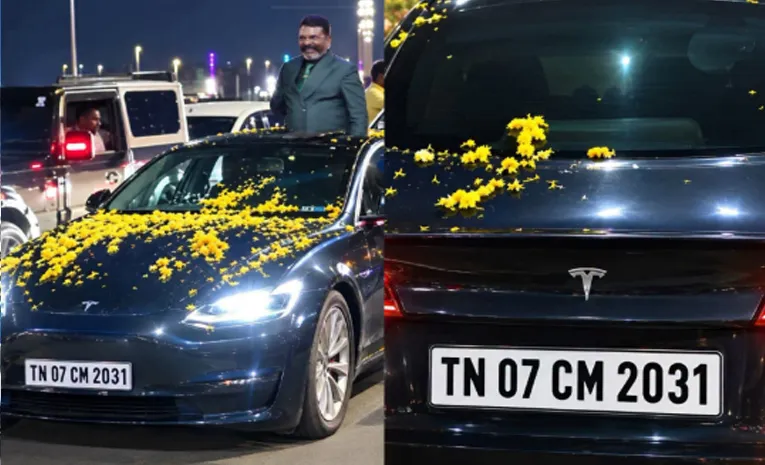 VCK Leader Thirumavalavan Spotted in Car Bearing ‘TN 07 CM 2031’