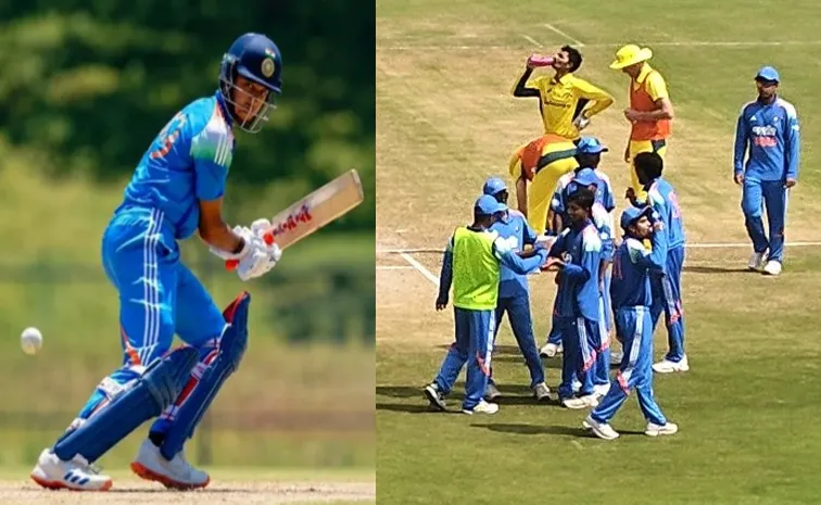 Dravid Son-Anvay Benched-AUS-254 Runs All-out Vs IND U19 3rd Unofficial ODI