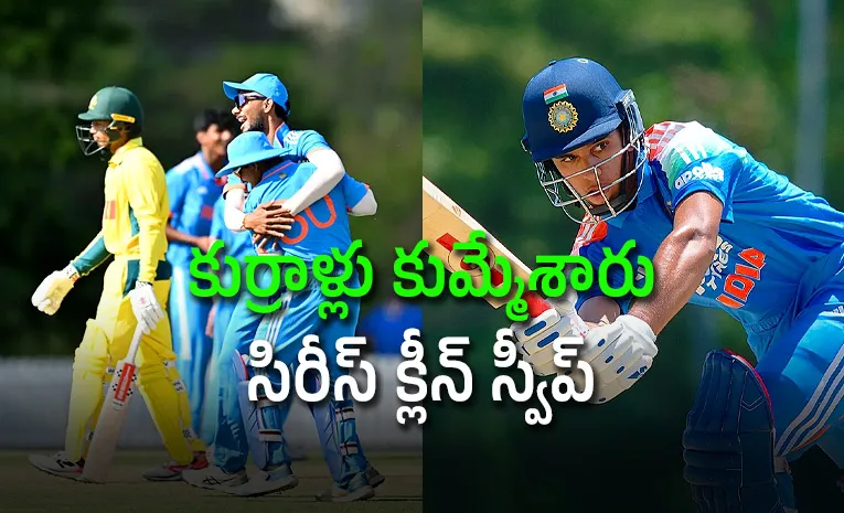 India U-19s complete series sweep against Australia U-19s