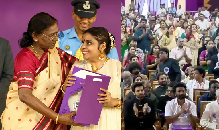 Standing Ovation For Singer Vaikom Vijayalakshmi National Award
