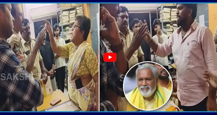 చంద్రబాబుకైనా చెప్పుకో.. పోలీస్ స్టేషన్ లో పులివర్తి నాని అనుచరుల రౌడీయిజం