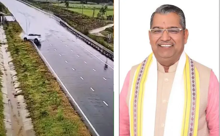 హైవేపై హైటెన్షన్.. ప్రమాదంలో బీజేపీ ఎమ్మెల్యేకు గాయాలు
