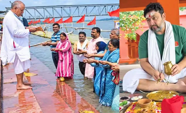 పితృపక్ష వేళ.. నేపాల్ మృతులకు నటుడు పిండప్రదానం