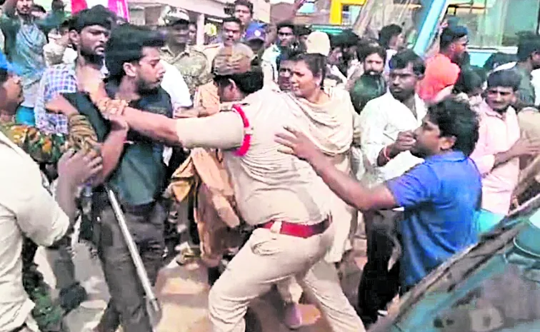 High tension prevails in Undrajavaram East Godavari district