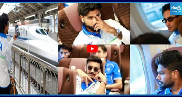 BULLET ట్రైన్ లో  టీమిండియా.. VIRAL VIDEO
