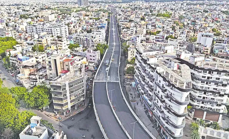 The Largest Nalgonda Xroad Steel Bridge In Hyderabad
