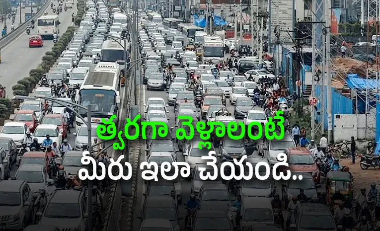 Hyderabad traffic advisory and diversions