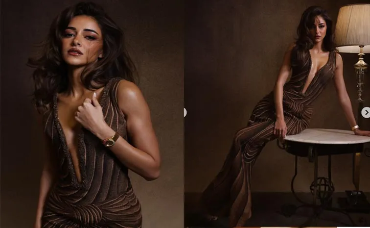Ananya Panday Styles Rahul Mishras Devi'Gown With Rs 1.5 Lakh Heels