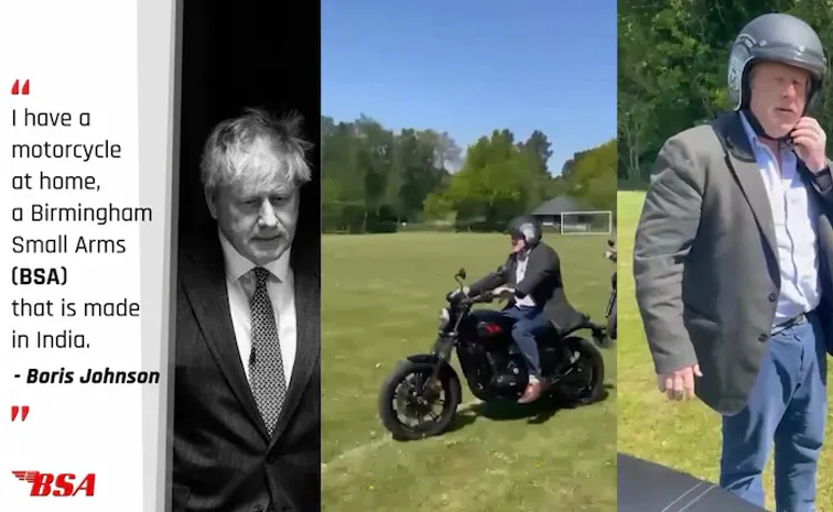 Ex UK PM Boris Johnson Owns Made in India Motorcycle Anand Mahindra Shares Video
