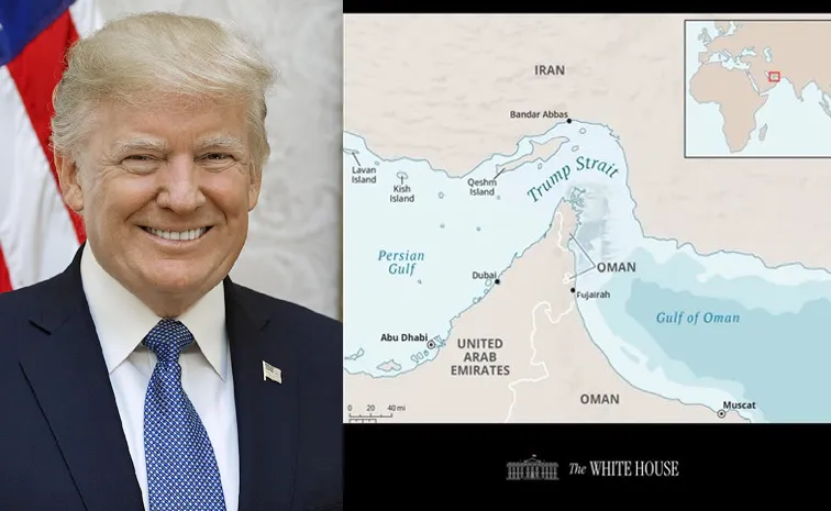 White House Released Hormuz As Trump Strait Map