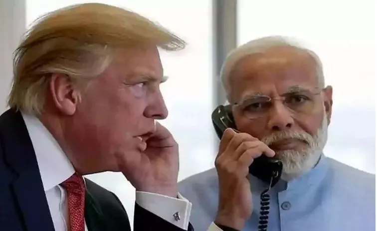 Modi Trump hold productive phone call