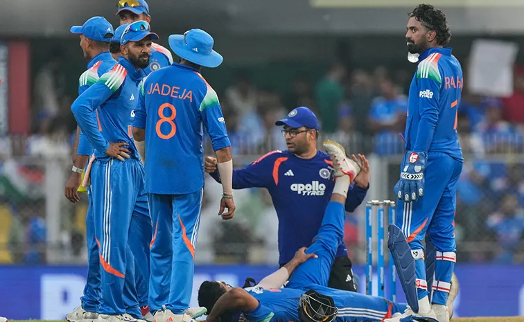 Naman Dhir appeared to suffer from Left Ankle Twist and was forced to Leave the Field