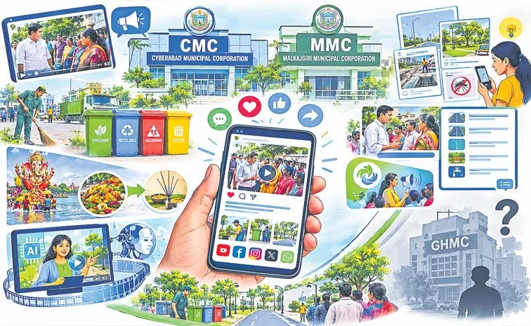 సోషల్‌ మీడియాలో కొత్త కార్పొరేషన్ల సందడి..