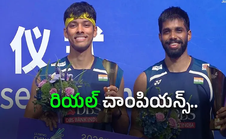 Satwiksairaj-Chirag Shetty-Clinch-Maiden China Masters Super 750-Title
