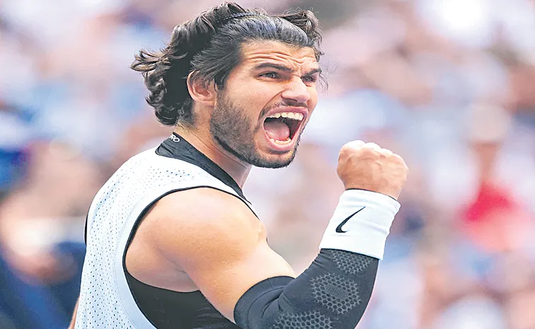 Carlos Alcaraz advanced to the quarter-finals at the US Open 