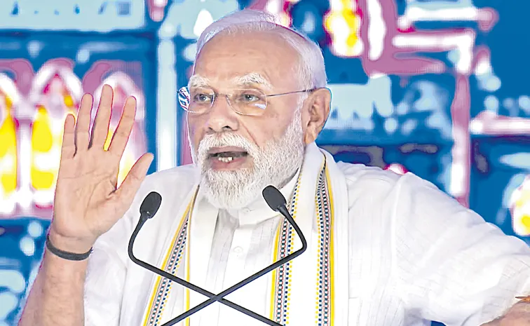 Prime Minister Narendra Modi at NaMo for Viksit Bharat event