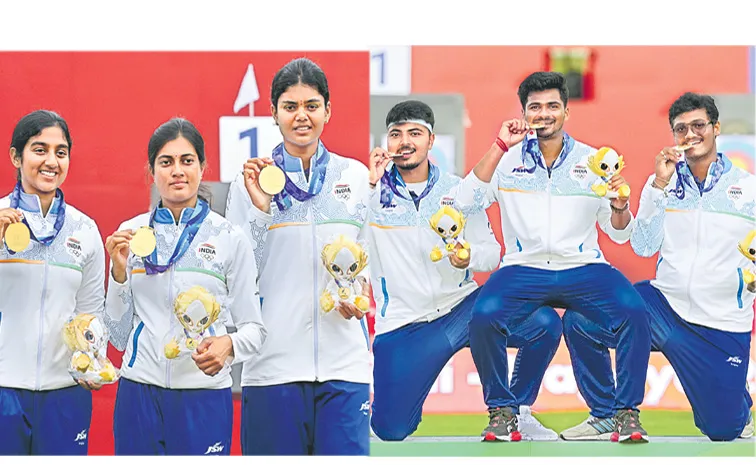India wins three gold medals in archery in Asian Games 20261