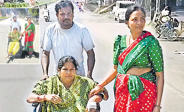 Son Takes Ailing Mother to MLA's House In Wheelchair