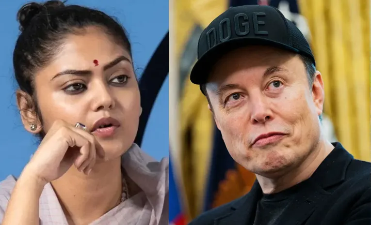 TMC Rebel mp Saayoni Ghosh Calls Elon musk Chacha Chaudhry