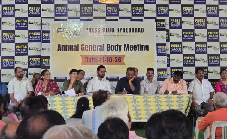 Press Club Hyderabad Passes Key Resolutions for Journalists Welfare