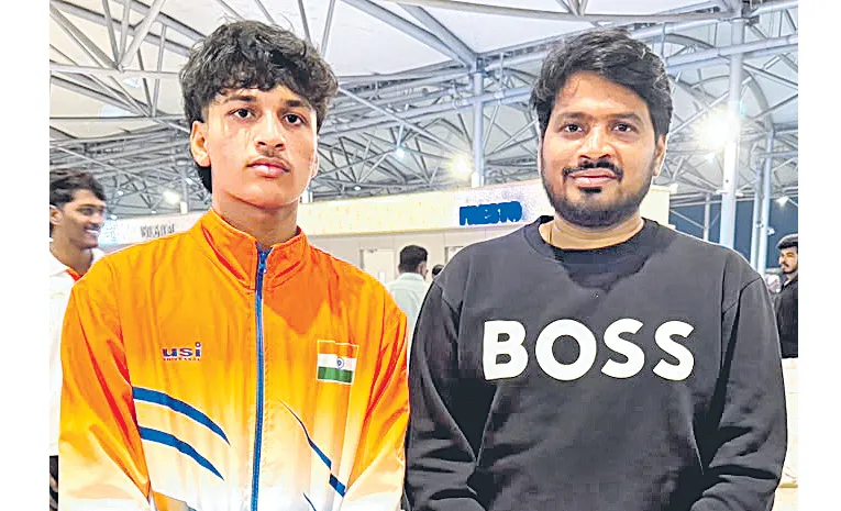 Pranav and Coach Keerthan to compete in World Karate Championships