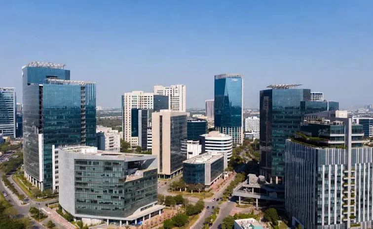Hyderabad office leasing records Knight Frank India
