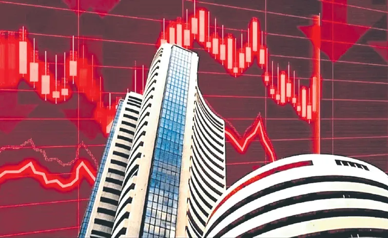 Sensex slipped 250 points to 72782, while the Nifty dropped 92 points to 22,559