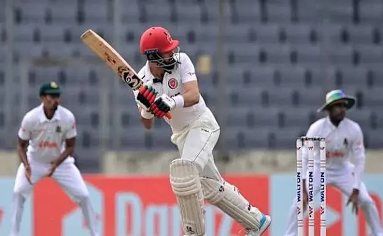 Afsar Zazai Punished By ICC For Code of Conduct Breach In AFG vs BAN Only Test