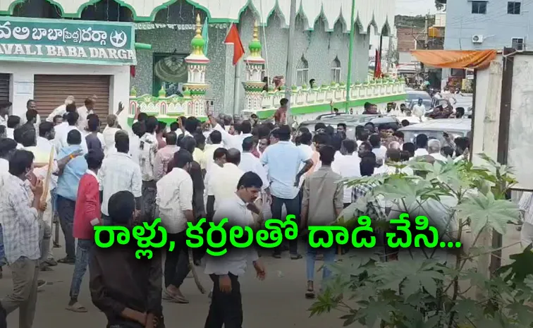 TDP Supporters Attack On MP Mithun Reddy Convoy At Punganur