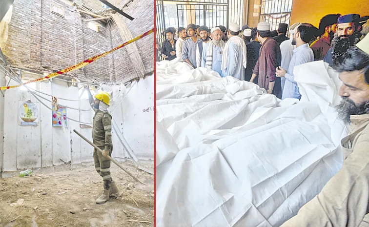 School Roof Collapses in Pakistan and kills at least 34 children and teacher