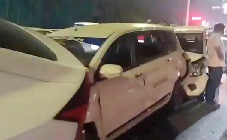 Rajendranagar PV Expressway Road Accident In Hyderabad