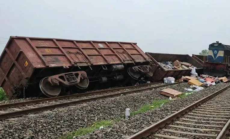Goods Train Derail in Punjabs Bathinda