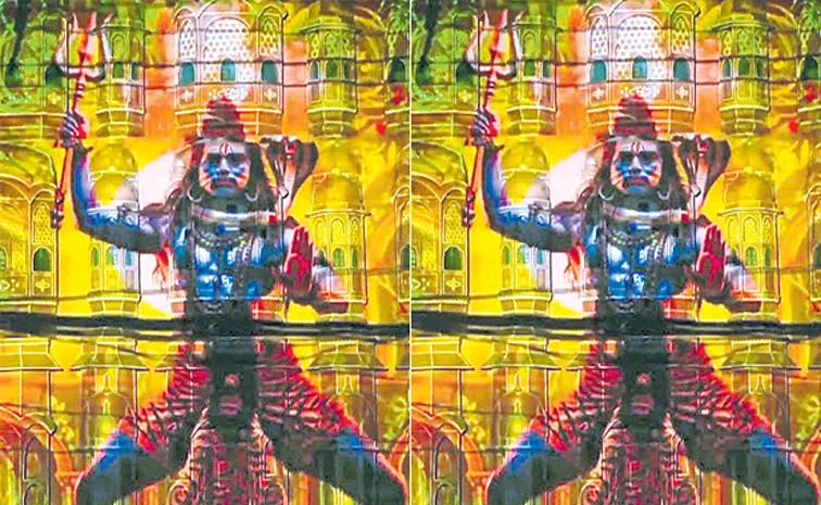Shiv Tandav Comes Alive Through Laser Show At Hawa Mahal1