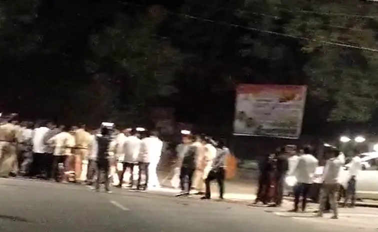 MP, MLA Supporters Clash with Sticks in Mancherial District