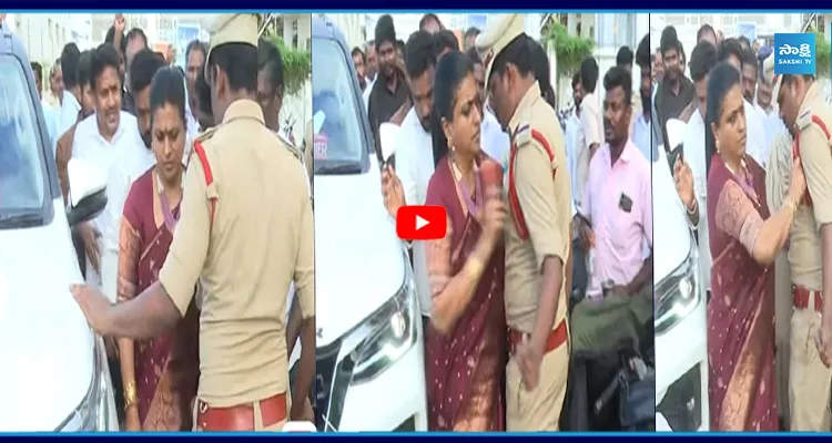 అడ్డుకోవాలని చూసారు పోలీసులకు ఇచ్చిపడేసిన రోజా