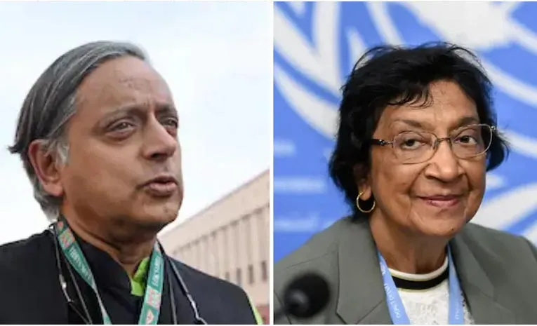 Shashi Tharoor swipe at centre over no Congratulations to Nobel Laureate Navi Pillay