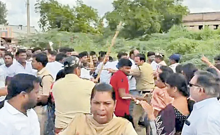 Barbed Wire Around YSRCP Office Amid Nominations