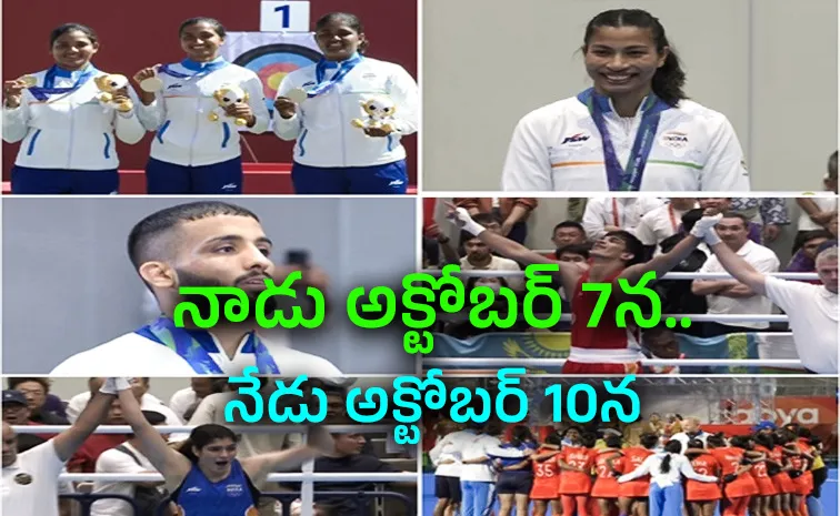 India Secure-6-Gold Medals Single Day-Joint-Best-Match-2023 Asian Games2