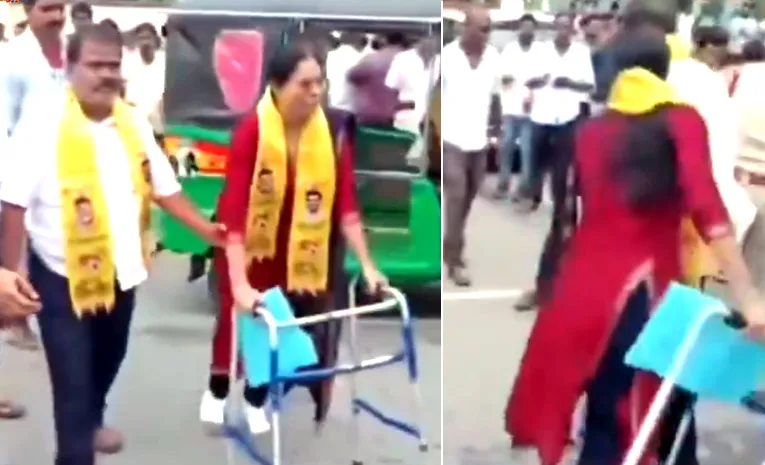 TDP State Women Leader Aruna Expresses Outrage After Party Workers Try to Snatch Nomination Papers