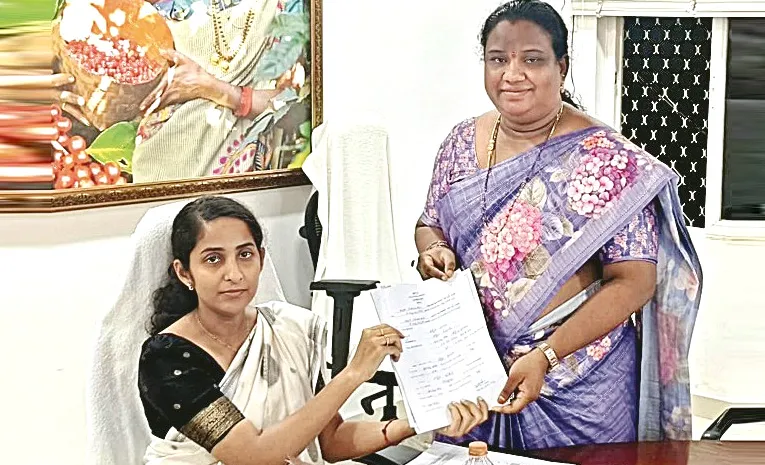 Goddeti Madhavi Nomination filed for Koyyuru ZPTC in Alluri district