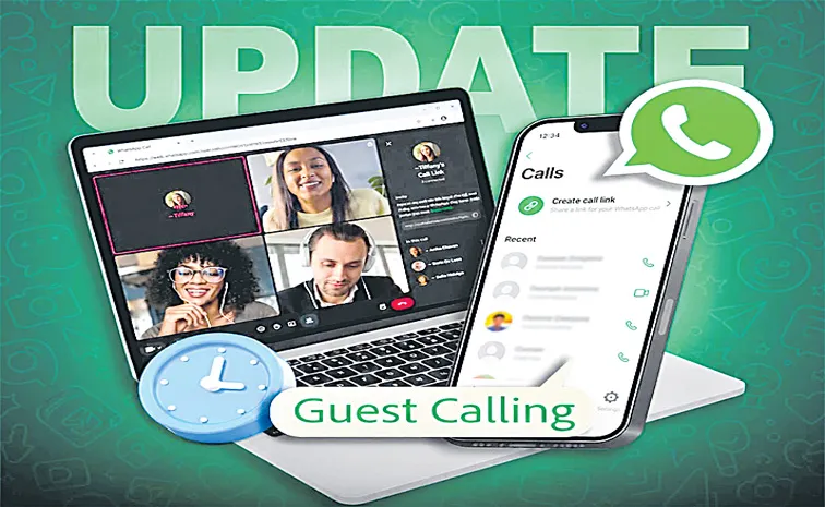 WhatsApp introduced a guest-calling feature, without WhatsApp account