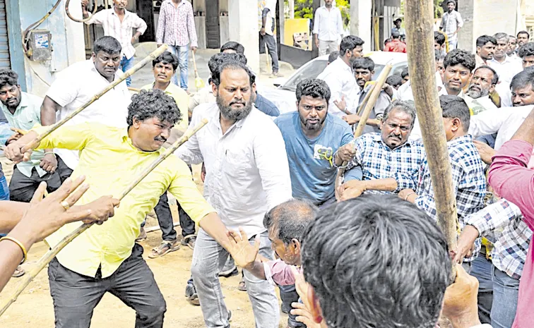 TDP Goons Attack on YSRCP Candidates: Andhra pradesh