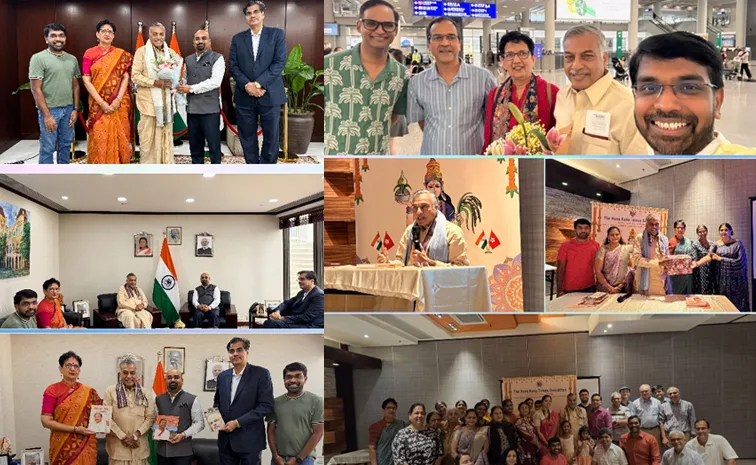 Dr yarlagadda lakshmi prasad hong kong visit literary meet On vijayadashami