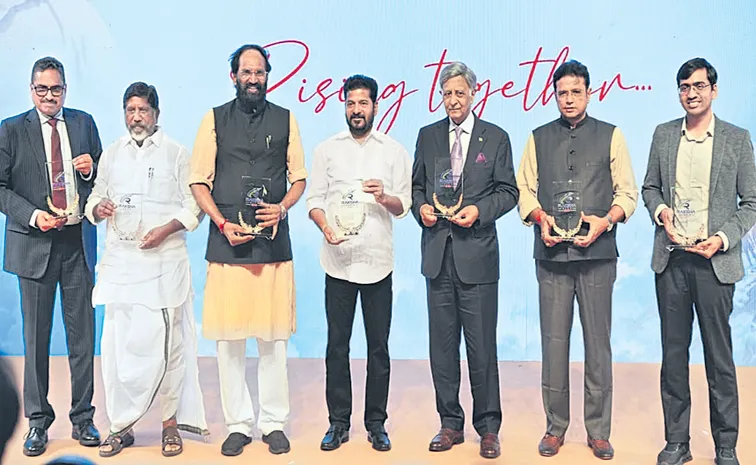 CM Revanth Reddy at curtain-raiser event for Raksha Expo-2026