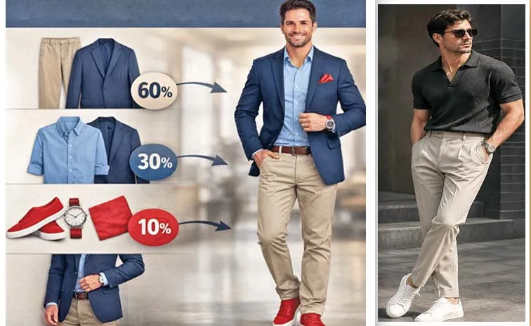 Mens Fashion 60-30-10 Colour Rule