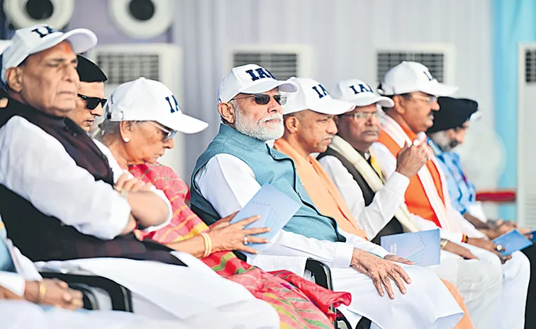 PM Narendra Modi attended the Indian Air Force air show
